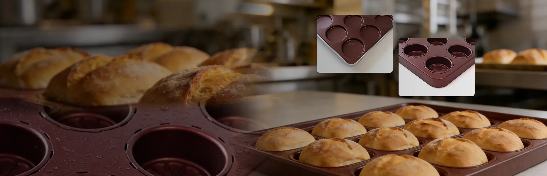 Especializados en utensilios de horneado industriales personalizados con recubrimiento antiadherente T-ReXL