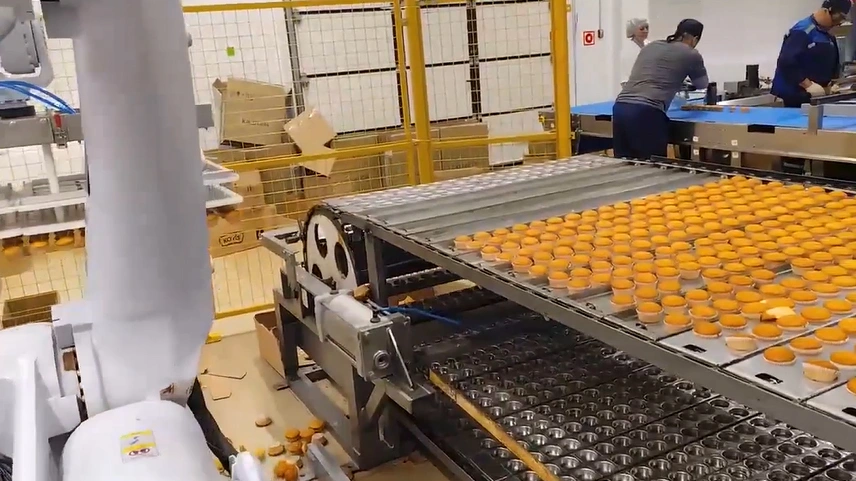 Línea de producción de cupcakes