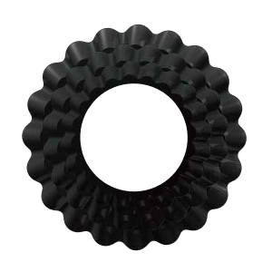 Molde redondo para tarta con base desmontable y borde estriado