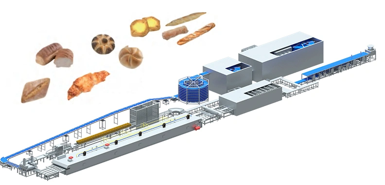 Línea de producción de ciabatta y artesanal