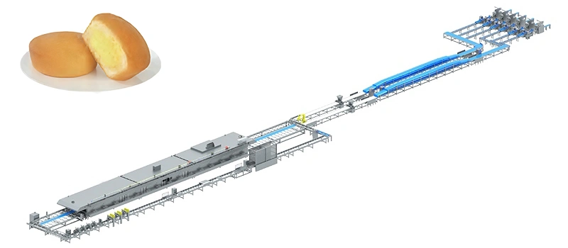 Línea de producción de cupcakes