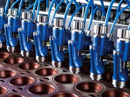 Máquina pulverizadora de agente desmoldante